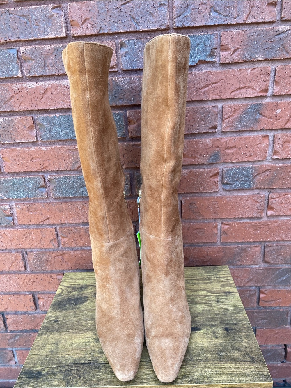 NWT Sam Edelman Tan Suede Knee-High Boots 8 - Picture 6 of 9